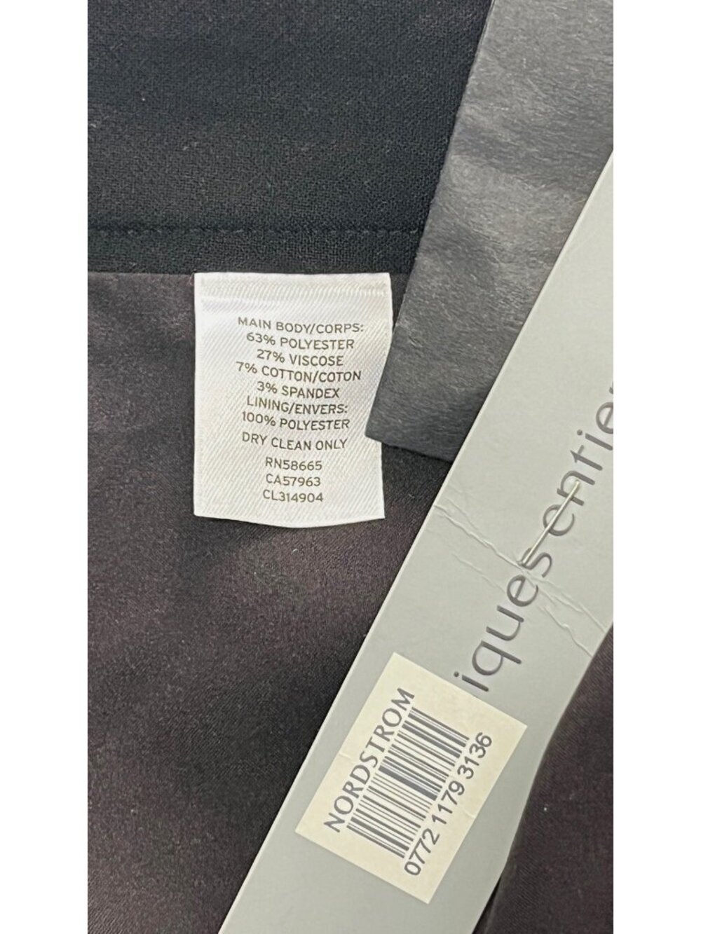 Classiques Entier Black Midi Skirt Size 12 NWT Front Slit Career Office Work - Picture 8 of 15